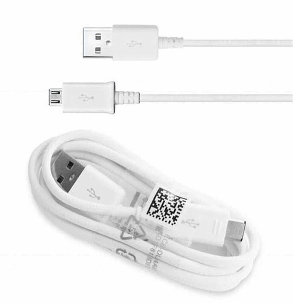 Micro USB kabel 1 meter hvid